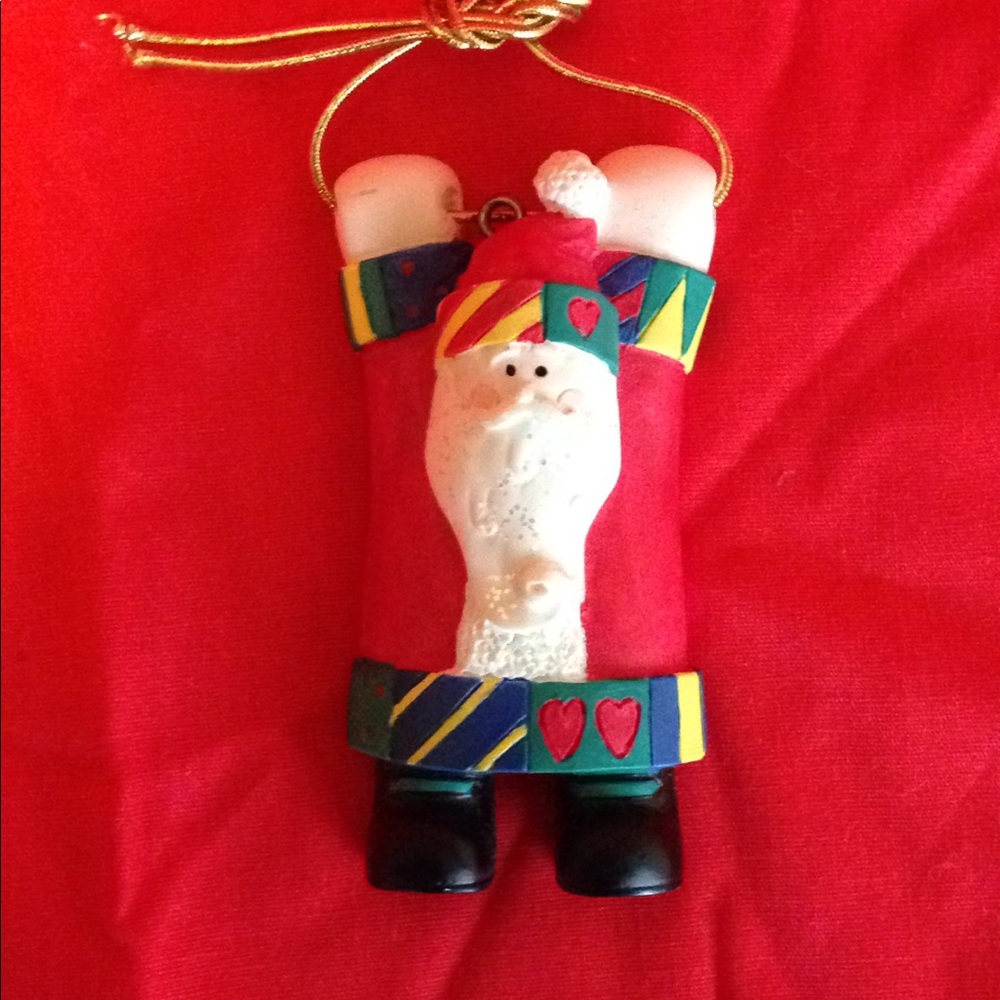 Hanging Santa ornament